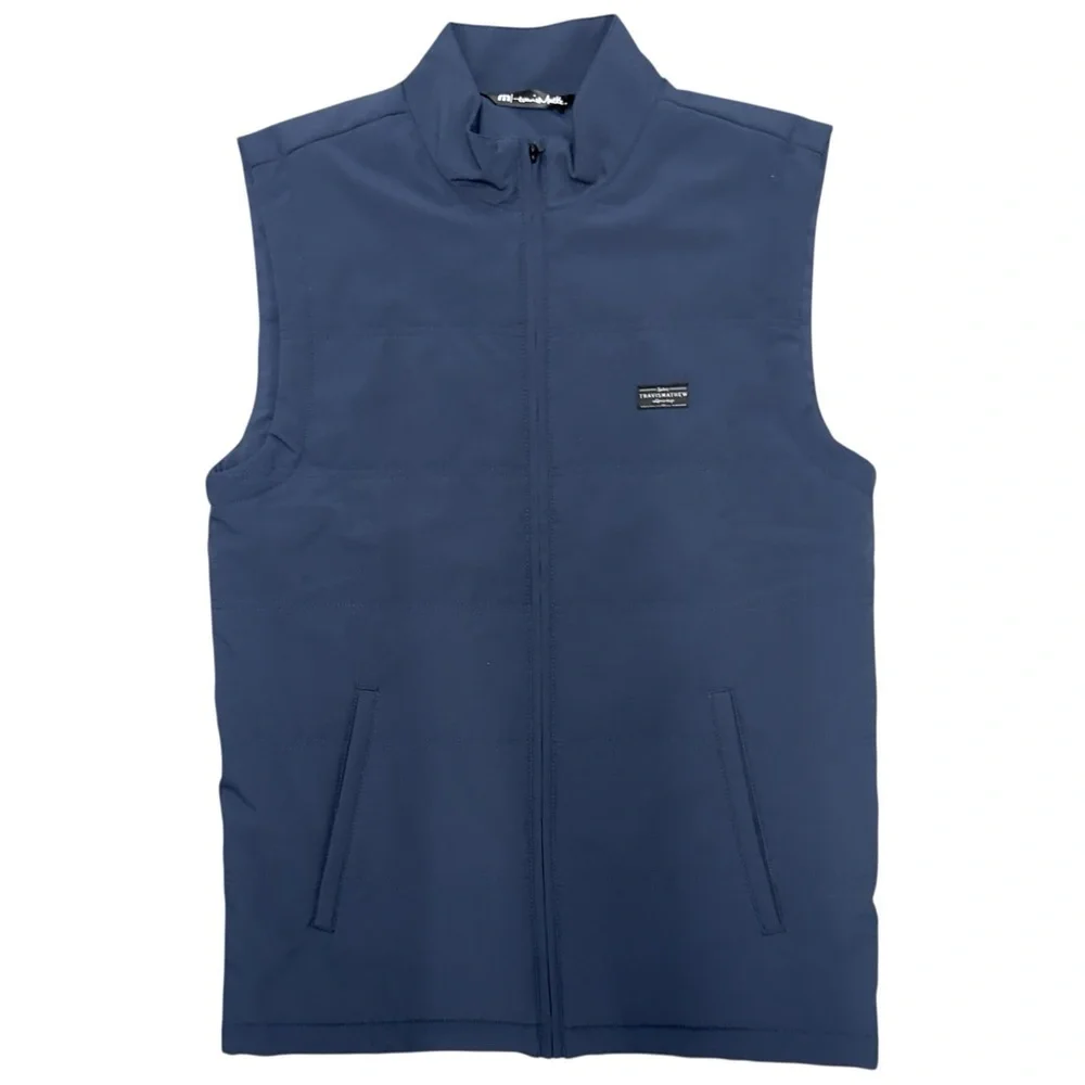 Travis Mathew Mens Size Small‎ Navy Blue Interlude Puffer Vest TravisMathew NWT